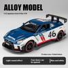 1/22 Scale Nissan GTR Alloy Car Model with Lights and Sounds, Ultimate Racing Replica for Kids' Room Display & Play, Collectible Toy Car