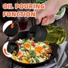 470 ml Oil Sprayer for Cooking,2-in-1 Olive Oil Dispenser and Oil Spray Bottle,Oil Spray with Stickers,Thick Glass Spray Bottle