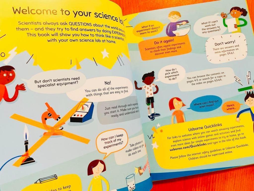 [Б/У] Английская Книга с Картинками Usborne Научные Эксперименты Английская Книга STEM