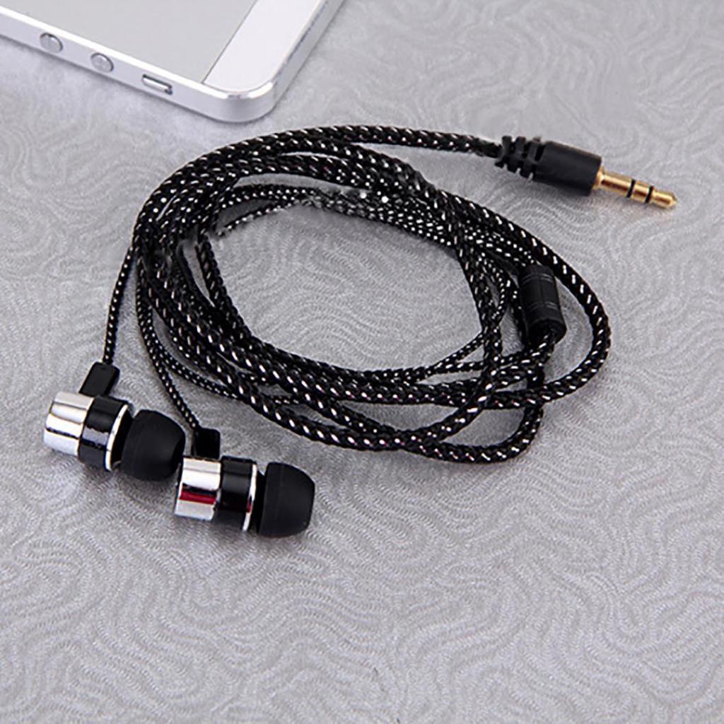 Bass Stereo In-Ear Earphone Wired Headphone Earbud Metal Headset for Phone PC