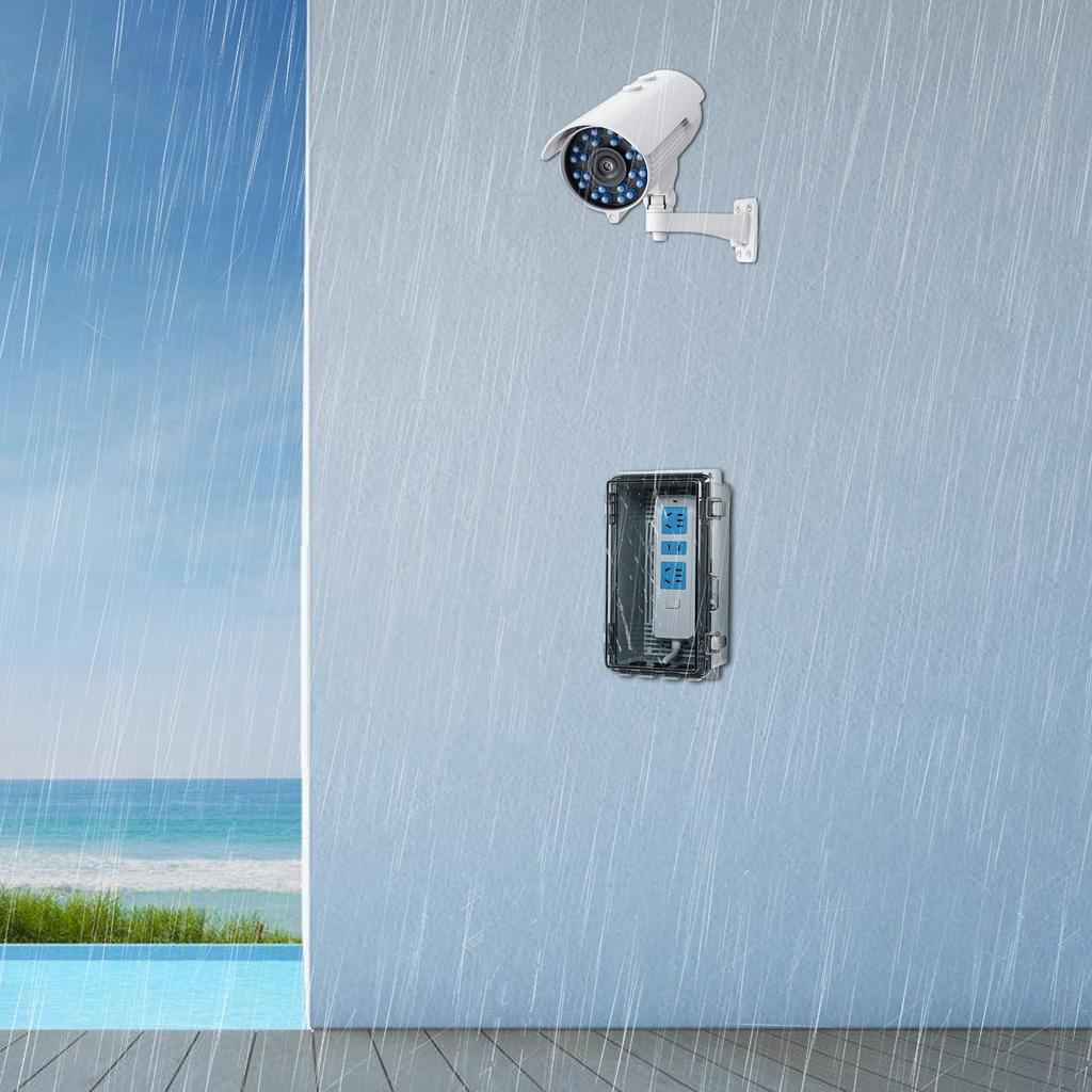 Waterproof Designs Junctions Box Outdoor Electrical Enclosures With Lock and Mounting Accessories Garden Supplies