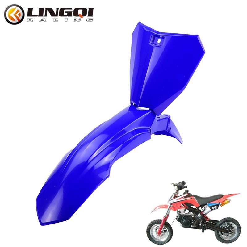 LINGQI RACING Мотоциклетное переднее крыло с креплением номерного знака для 49cc Мини-кроссового питбайка Детского мотокросса Минимото