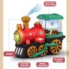Игрушечный поезд для малышей 3-5 лет, паровоз, электрический паровоз с дымом, светом и звуком, игрушечные грузовики для мальчиков в подарок