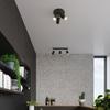 Ring ceiling lamp 3P black