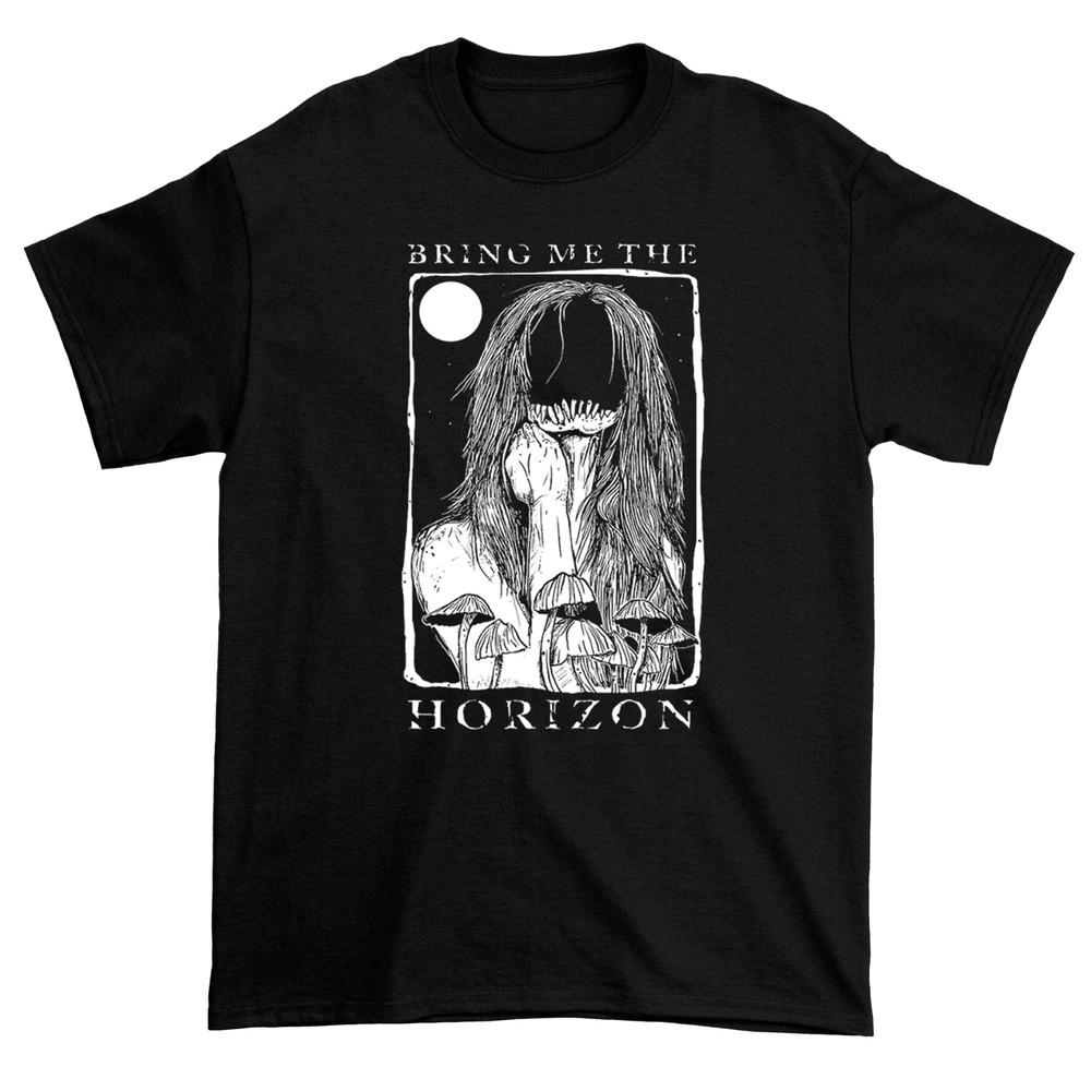 Винтажная Черная Футболка Bring Me The Horizon для Концерта S-5XL JJ4935 Унисекс