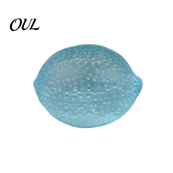 Lemon Stress Relief Toy Transparent Squeeze Toy, Jellyfish Ice Cream Soft Clear Cube Sensory for Kids Adults Portable Reliever