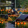 Solar Garden Lamp Outdoor Solar Flowers Bee Lights Waterproof Outdoor Solar Swaying Fairy Lights for Yard Patio Christmas Decor