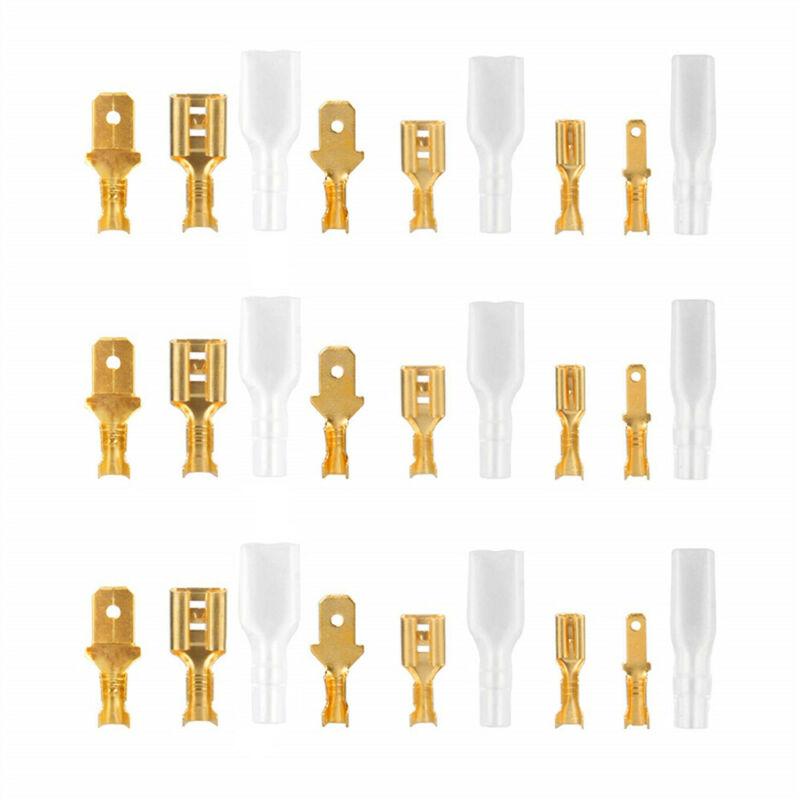 Наконечники, соединители, клеммы для электрических проводов, обжимной набор, 315 шт., кабельная лопатка