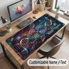 Abstract Personalized Theme Customized Mouse Pad Personalized Print Name Text Desk Mat For Home Office Table Decor
