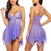 New Sling Lingerie for Women Deep-V Lace Babydoll Sleepwear Boudoir Outfits Plus Size