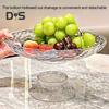 Прозрачная тарелка для фруктов, сливной поддон со съемным дренажным основанием, большая вместительная кастрюля для конфет, сливное блюдо для овощей, кухонные аксессуары