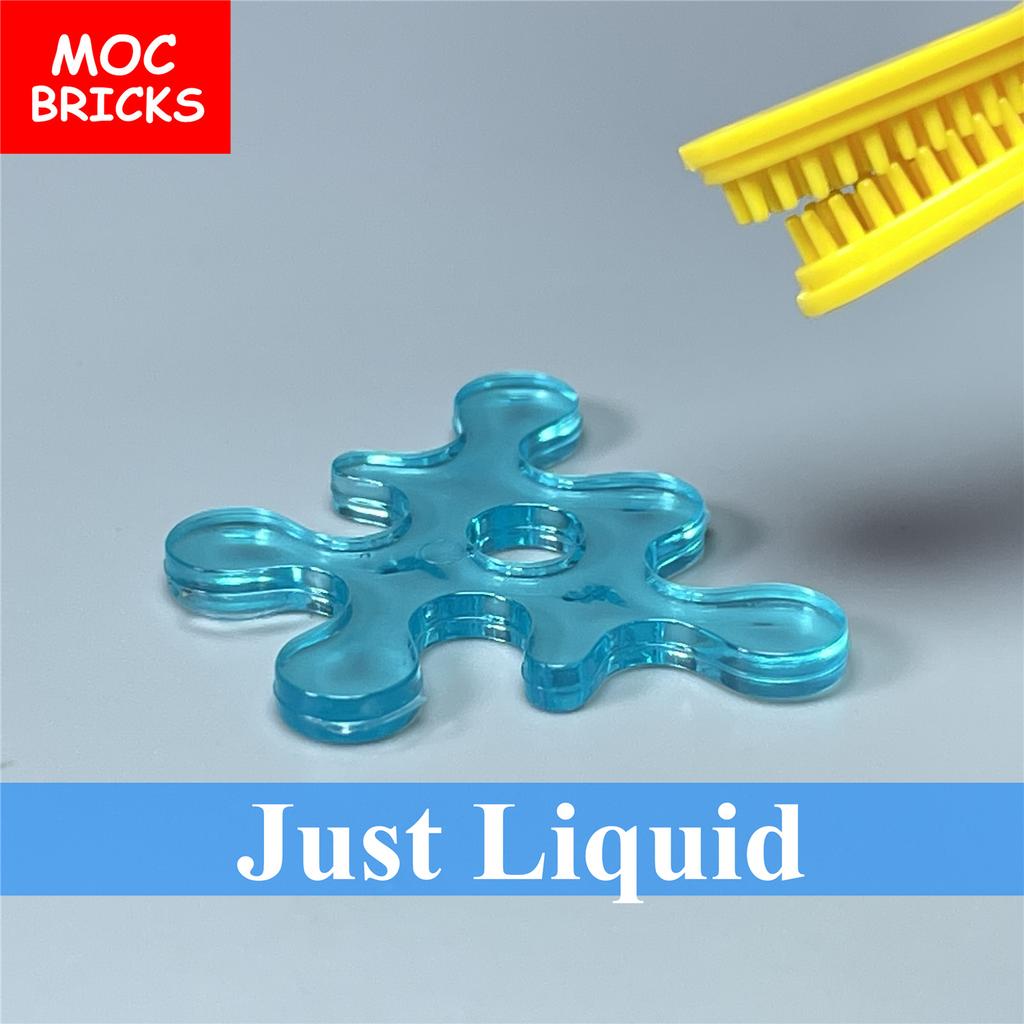 10 шт./лот MOC Кирпичи Прозрачный Жидкость Вода Кровь Молоко Образовательные Строительные Блоки Фигурка Игрушка Игрушки для Детей Подарки