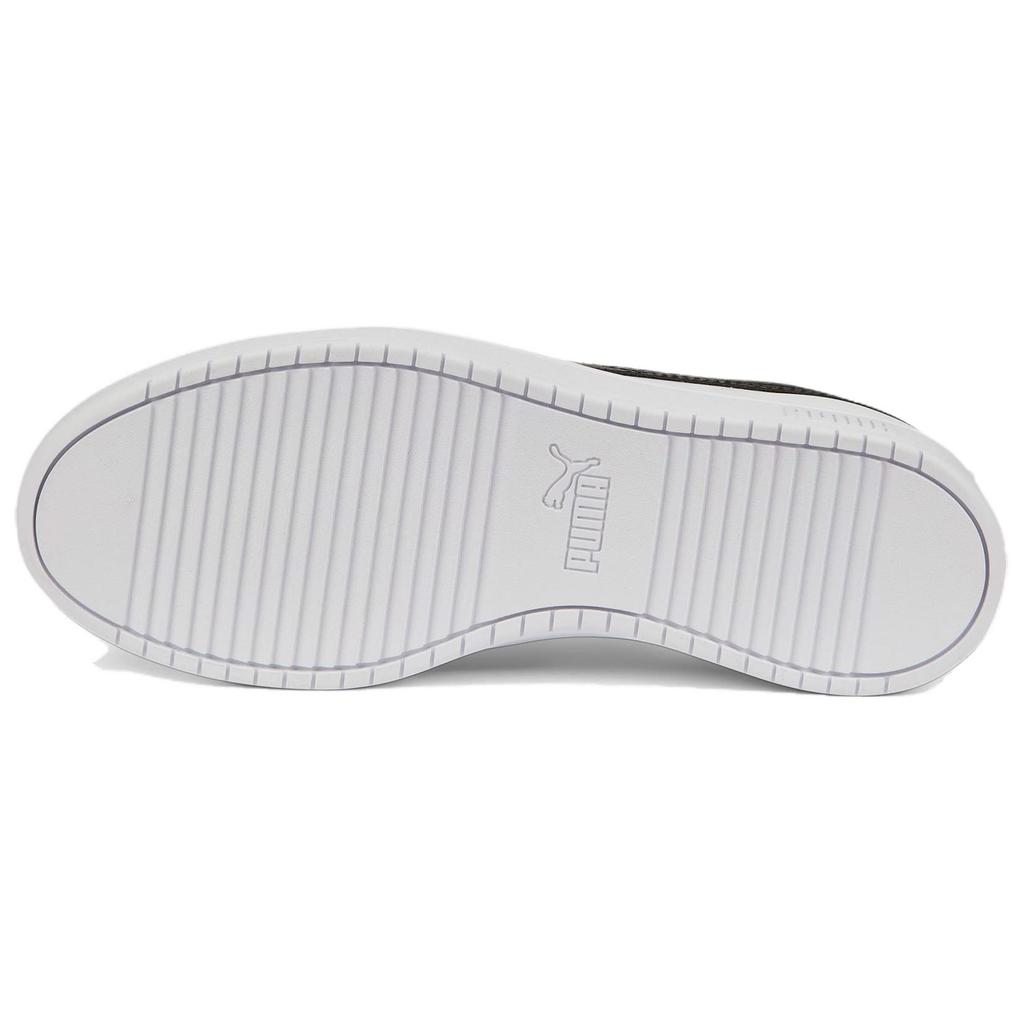 Puma Ricky Устойчивые к истиранию Низкие кеды для скейтбординга Унисекс Белый Черный 387607-02