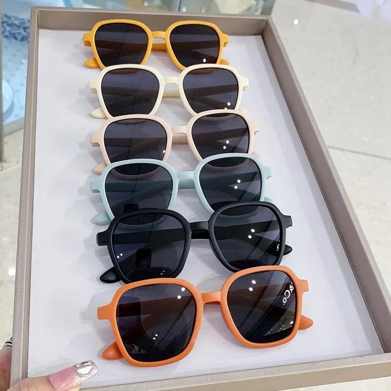 Kids Square Sunglasses UV400 Protection Stylish Goggles for Boys Girls Party Eyewear Baby Student Eyeglasses