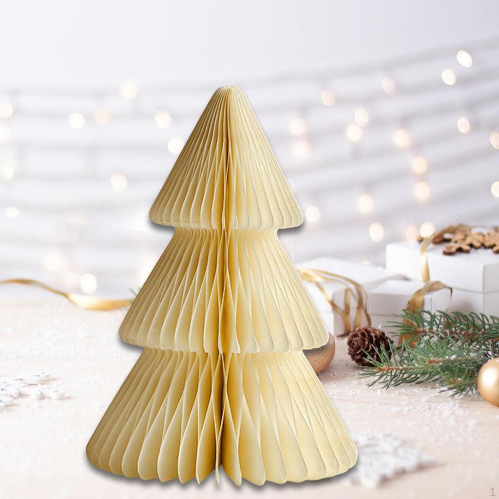 Бумажный декор Рождественской елки 3D Соты Современное декоративное украшение Настольное