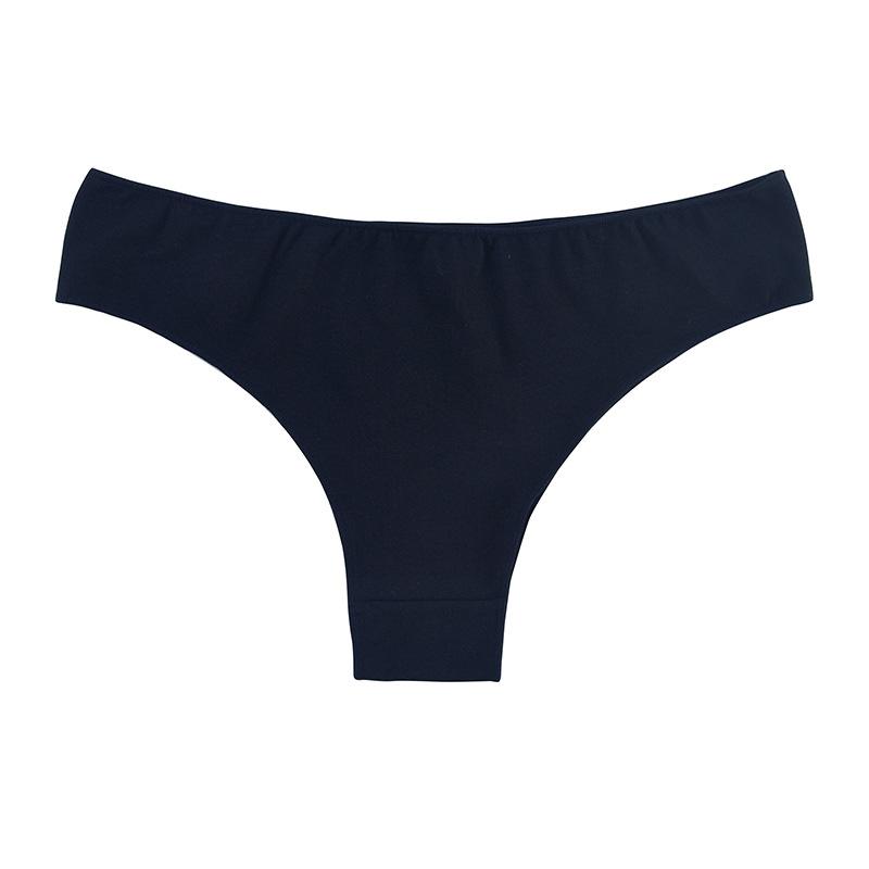 High Quality Comfort Simple Low Waist Women's Panties Summer Sports Breathable Sexy Thong Cotton Pure Lust Female Cute Solid Color Underpants
