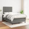 3141762 vidaXL Divan Bed with Mattress Dark Grey 120x200cm Fabric