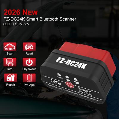 Автомобильный OBD 2 сканер Интеллектуальный ELM327 OBD2 Читатель кодов Bluetooth OBD2 Диагностические инструменты Сброс кодов неисправностей Автомобильный тестер аккумулятора