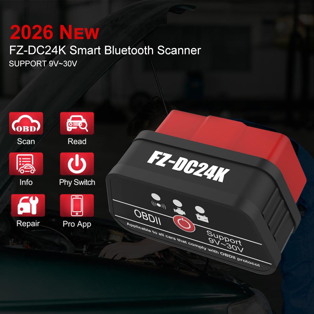 Автомобильный OBD 2 сканер Интеллектуальный ELM327 OBD2 Читатель кодов Bluetooth OBD2 Диагностические инструменты Сброс кодов неисправностей Автомобильный тестер аккумулятора