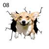 18 стилей, клейкая наклейка на стекло, окно, наклейка с забавной собакой, наклейка на автомобиль, электростатический декор