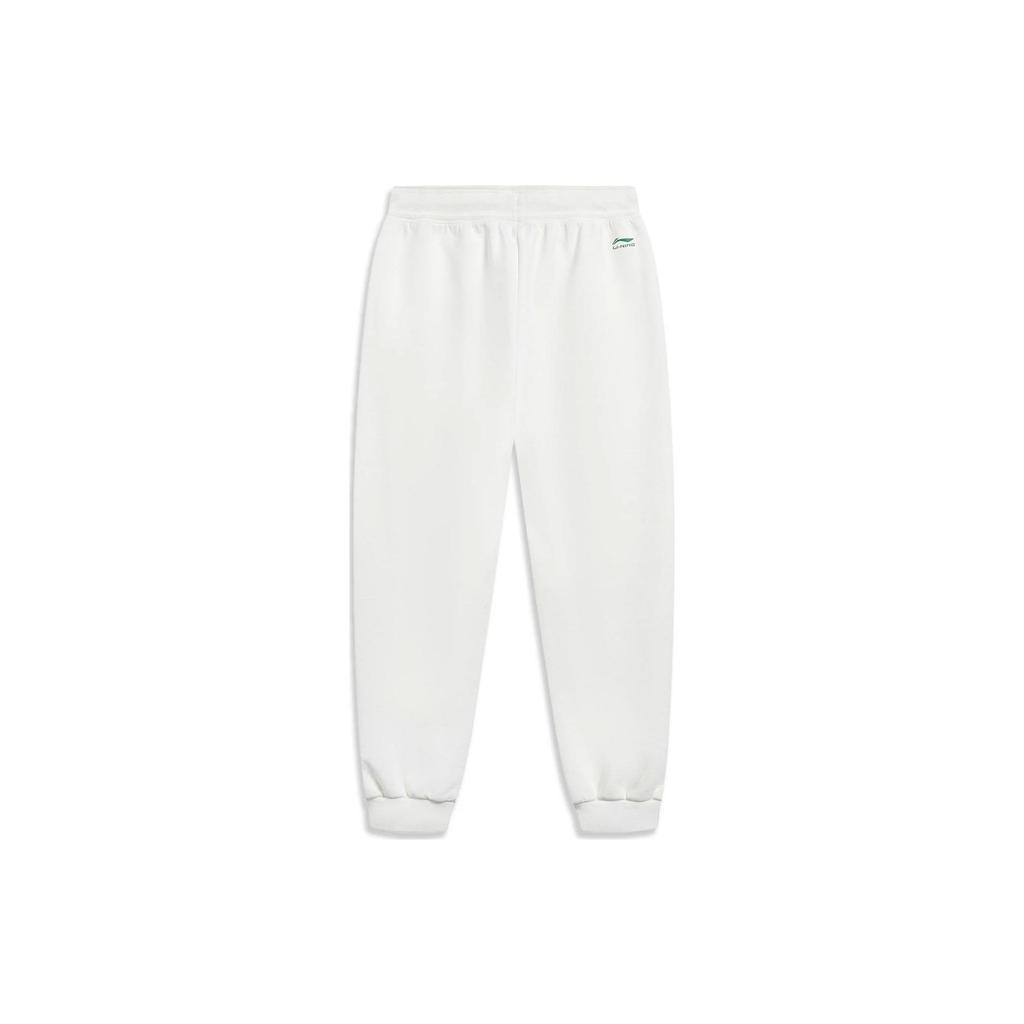 Li Ning Chinese Culture Series Pattern Printed Cuffed Sweatpants Women Pants Off-White AKLT412-3