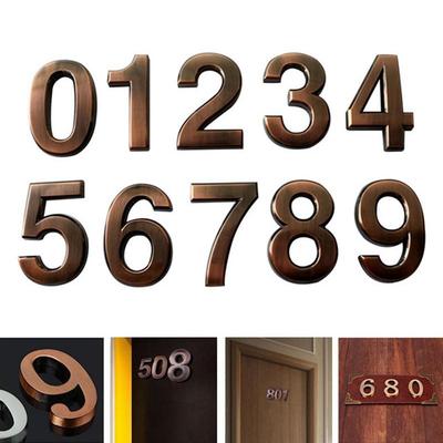 Hotel Wall Decor Building Plaque Door Address Digits Digital Sticker Plate Sign Number Sticker