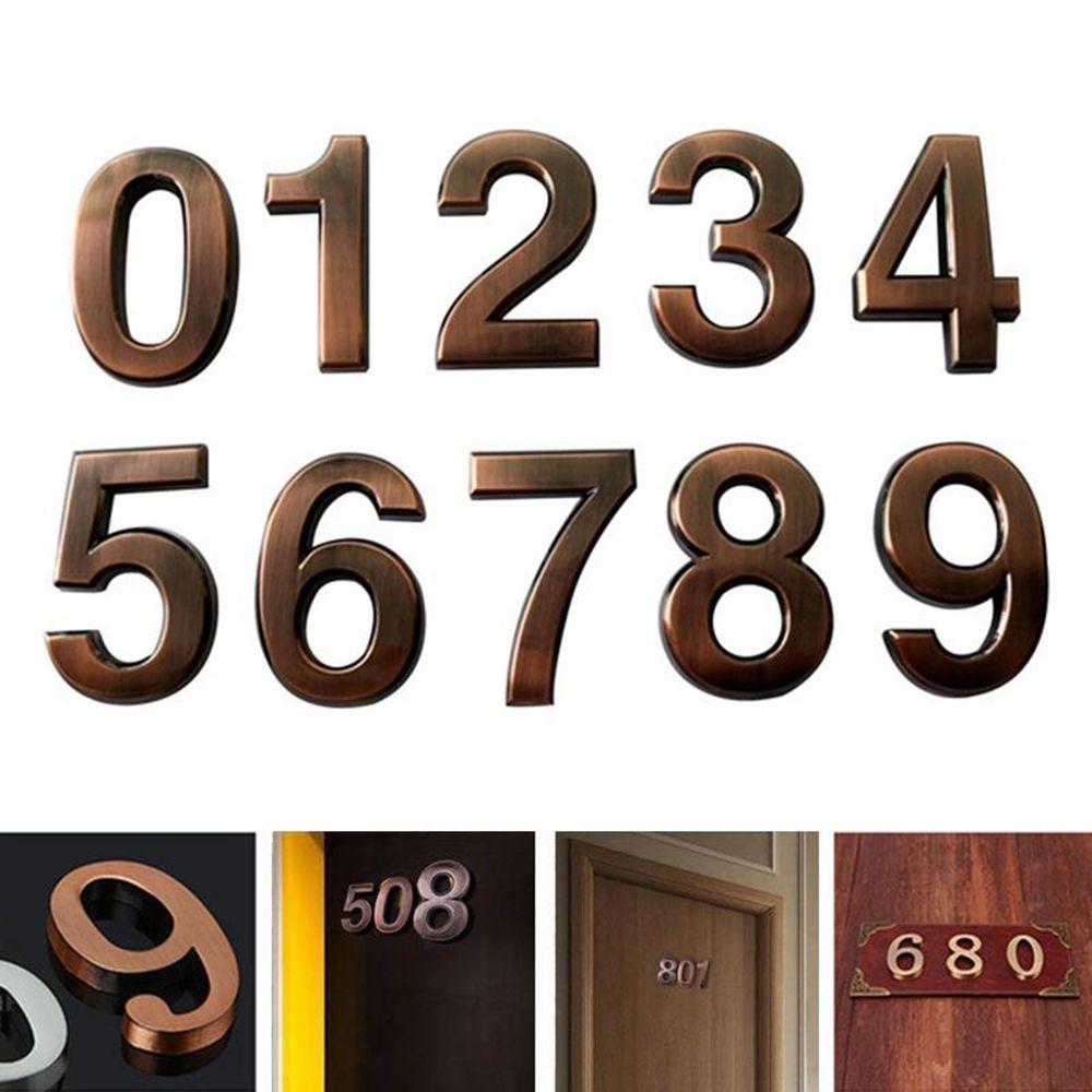 Building Apartment House Hotel Plate Sign Door Address Digits Digital Sticker Number Sticker
