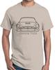 Sunbeam Tiger Sports Car Classic Front End Profile Design Tshirt
