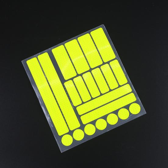 Предупреждающая наклейка для велосипеда, практичная самоклеящаяся сотовая сетка, велосипедная светоотражающая полоса, автомобильные аксессуары