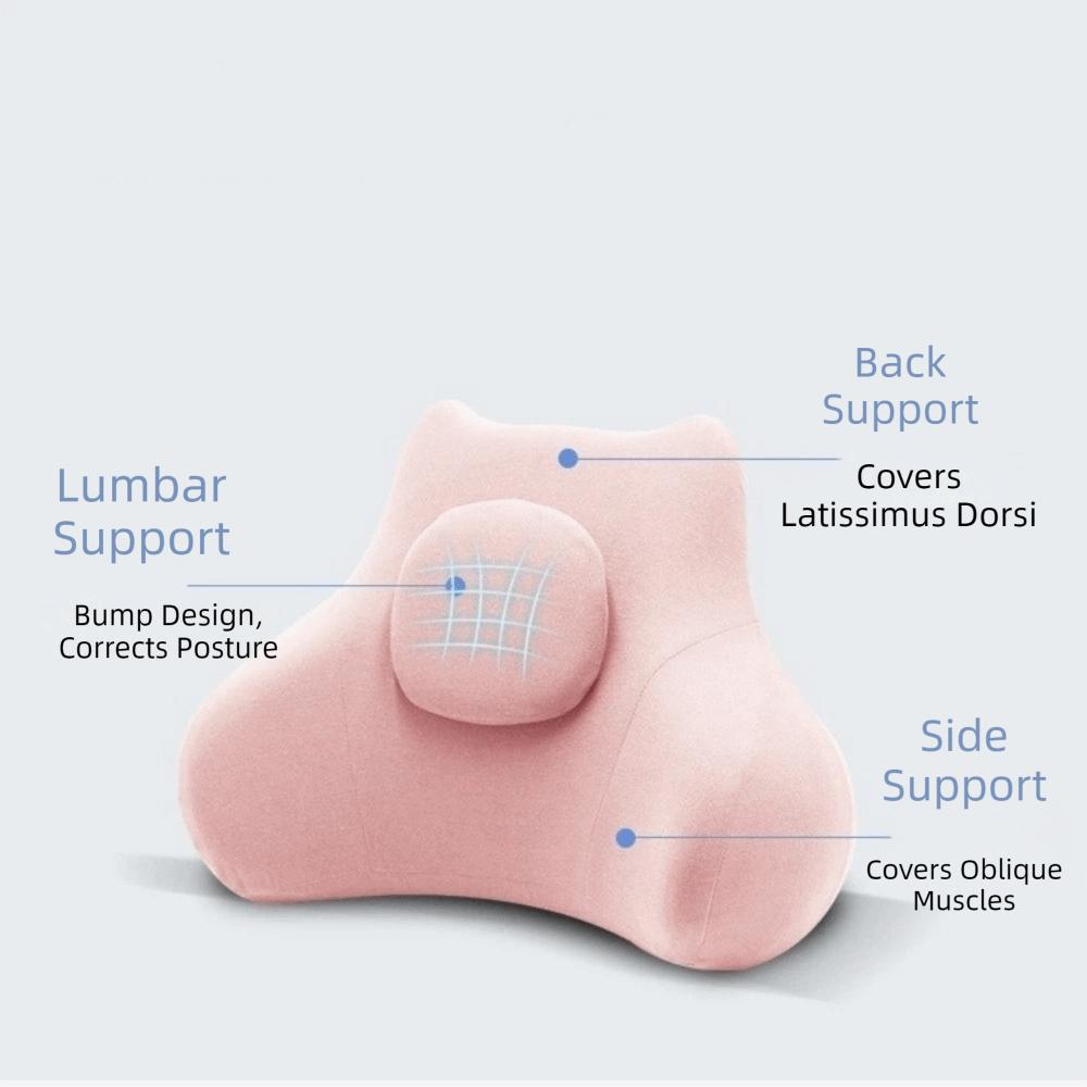 Rebound Lumbar Support Cushion Ergonomic Waist Pillow Comfortable Waist Rest Travel Backrest