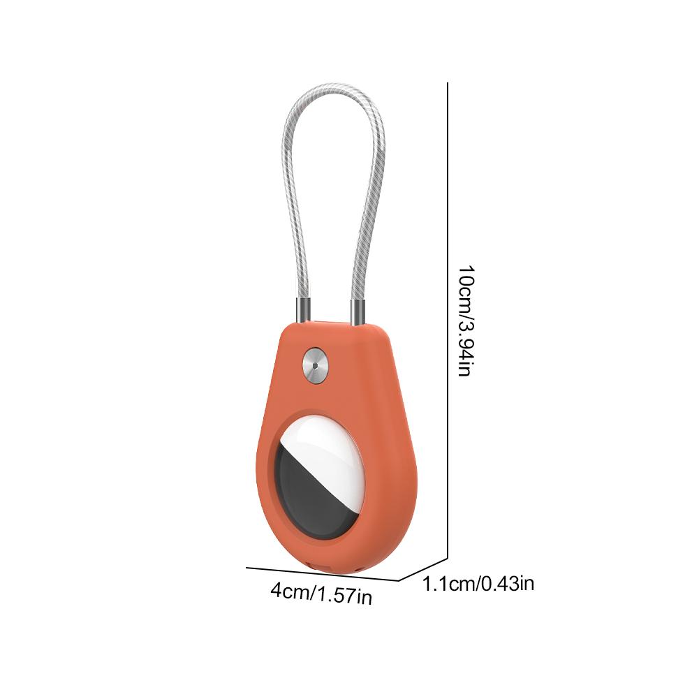 For Apple Airtags Holder Case Waterproof Keychain Holder Case Full Cover Dog Tracker Locator Device for Pet Key Luggage Backpack