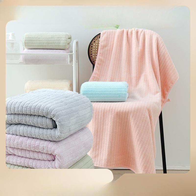 Large Bath Towels 140x70cm Absorbent Shower Towel Beach Towels Soft Spa Salon Towel Bathrobe Bathing Robe for Home Hotel