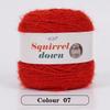 SquirrelWool 150 г Пледовое одеяло ручной вязки из меха белки с дизайном в виде букета роз