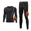 Men's Long-Sleeve Winter Fitness Suit with Quick-Dry Running Tights