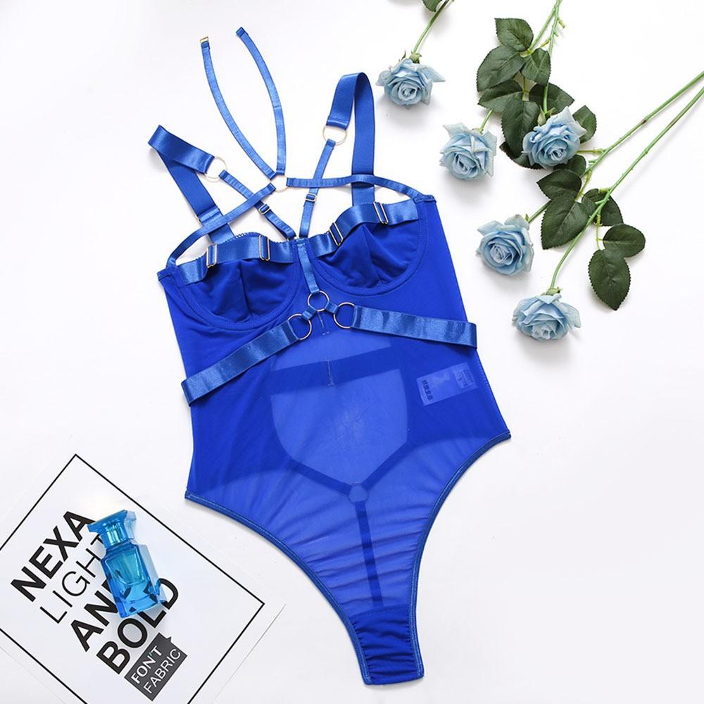 Лето в европейском и американском стиле, женское сетчатое шитье с воротником на шее, сексуальное нижнее белье, сборный костюм