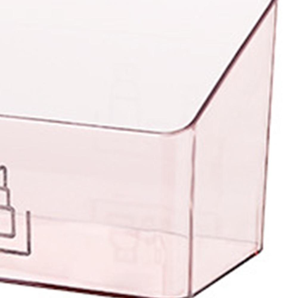 Rectangular Mirror Cabinet PS Cosmetic Makeup Organizer Jewelry Organizer Desk Storage Box Desktop