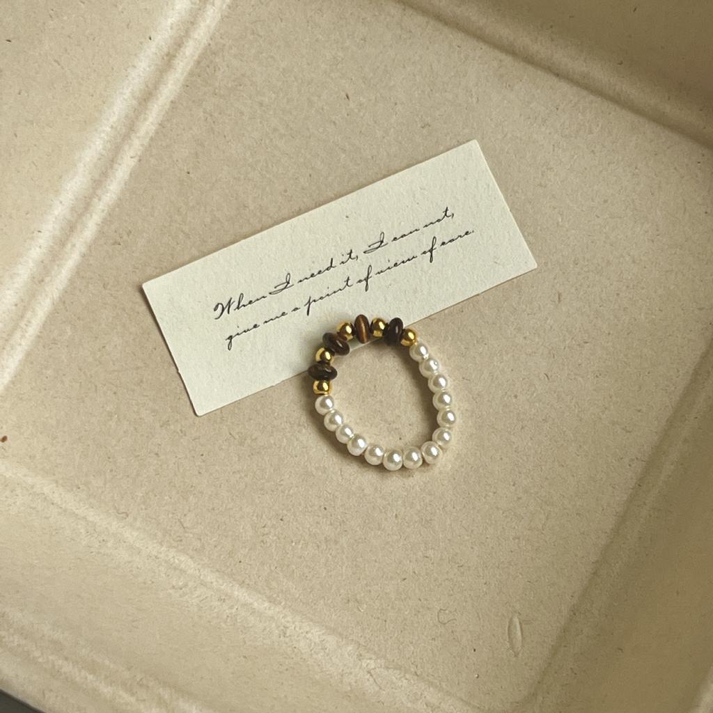 Цветное хрустальное кольцо с бисером, нишевый дизайн, чувство высокого класса, кольцо на палец, темперамент легкой роскоши, универсальные кольца-аксессуары