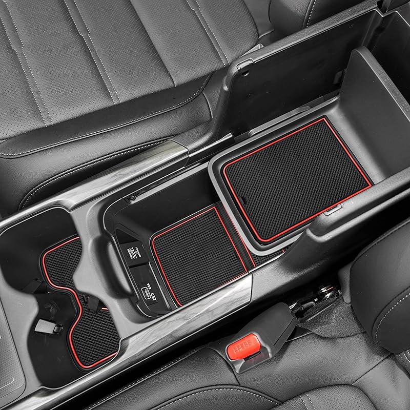 SENSHINE Для Honda CR-V CRV Аксессуары Держатель для напитков Вкладыш в центральную консоль Отделка Карманы в дверях Коврики Нескользящие Пылезащитные Премиум Салон Набор из 20 шт.