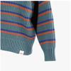 Tiny Cotton Aw24 276 P13  Stripes Mockneck Cardigan  Striped Kids Cardigan