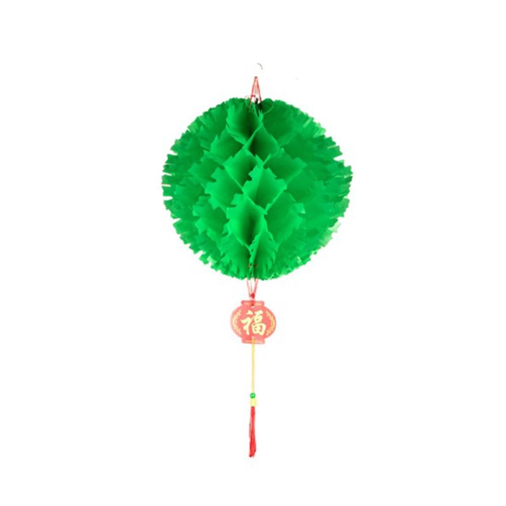 10PCS Waterproof Paper Lantern Ball Jagged Edges Spring Festival Pendant  Chinatown