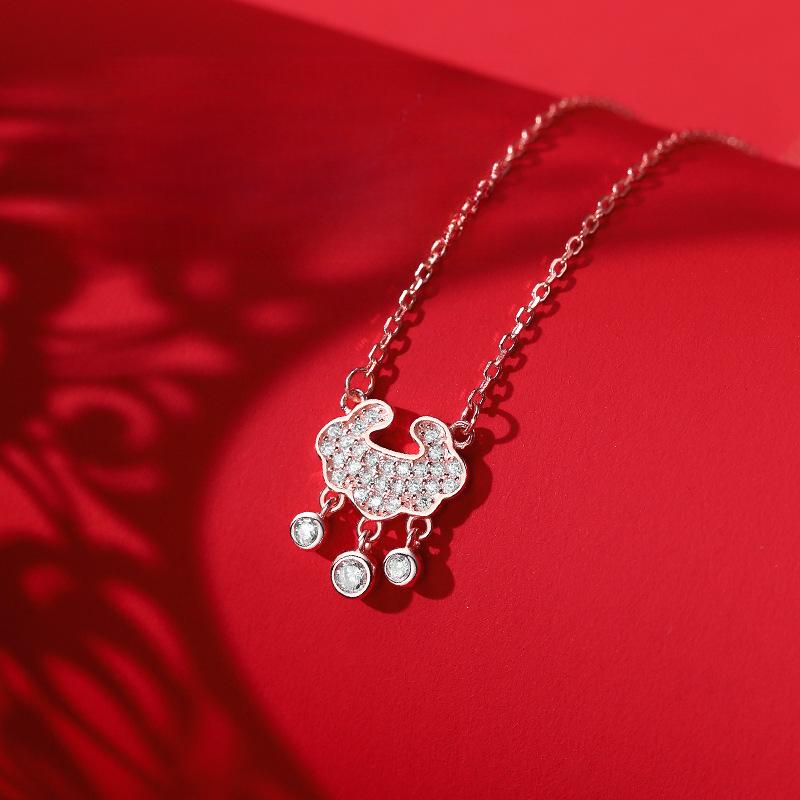 Ожерелье с замком безопасности, женская цепочка на ключицу, легкая роскошь, нишевый дизайн высокого класса, чувство не выцветает