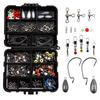 LIHAO Fishing Tackle Set with and Includes Case Set, 160-Piece Swivels, Snaps, Hooks,