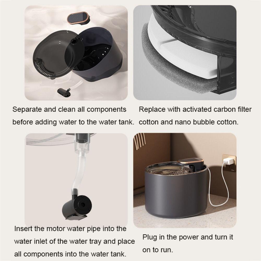 3 л Автоматическая поилка для кошек Электрическая автоматическая поилка с датчиком Диспенсер для воды для домашних животных для дома