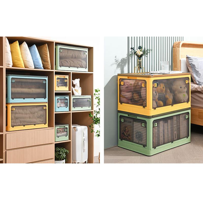 Пластиковый прозрачный ящик для хранения, пятидверный ящик для хранения книг, складной для хранения книг, студенческая одежда