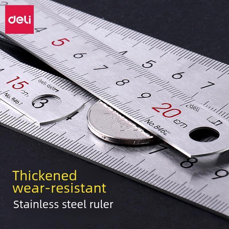 Линейка из нержавеющей стали, 15/20/30/50см - Прецизионный офисный инструмент
