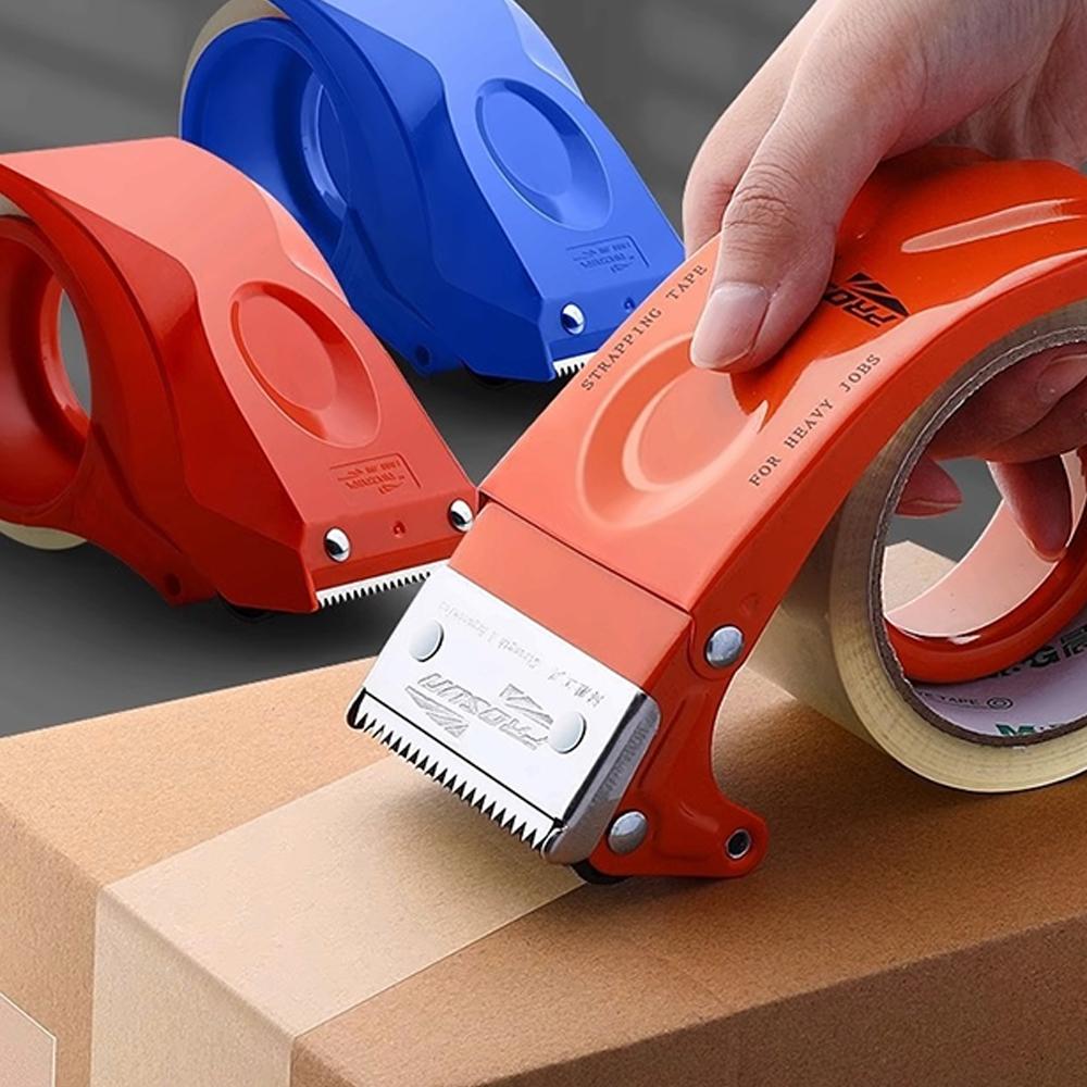 Metal Packing Tape Dispenser 2 inch Wide Tape Dispensers, Wide Packing Packaging Sealing Tape Cutter with Safety Protection