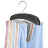 24-Hook Space-Saving Metal Hanger Organizer - Closet Storage Solution for Neatly Organized Wardrobe, Hangers for Clothes