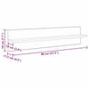Wall Shelves 4 pcs Reclaimed Wood Look 80 x 11.5 x 18 cm Wood Based Material