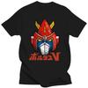 Chogokin Vintage Mecha Print Men's Black T-Shirt High Quality 100% Cotton High Quality VOLTES V Team Robot Japan