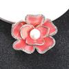 Xiaoxiangfeng эмалевая брошь камелия элитный женский французский корсаж элитный темпераментный костюм булавка аксессуары
